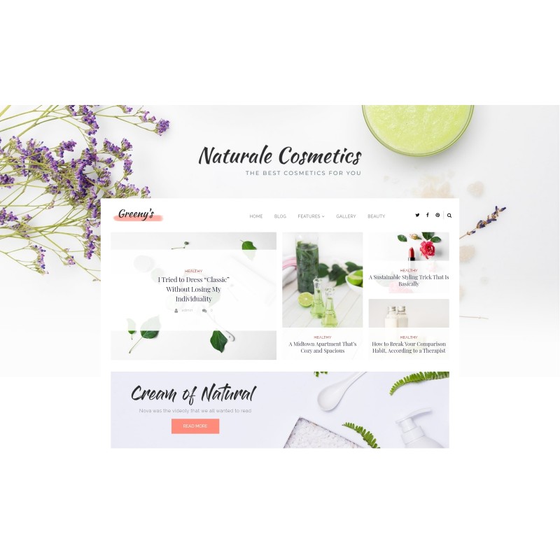 Greeny&rsquo;s - Healthy Fashion WordPress Elementor Theme