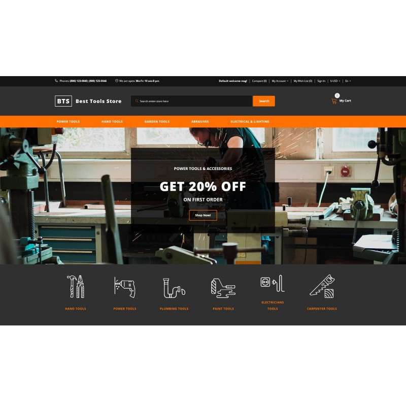 Best Tools Store Shop Template