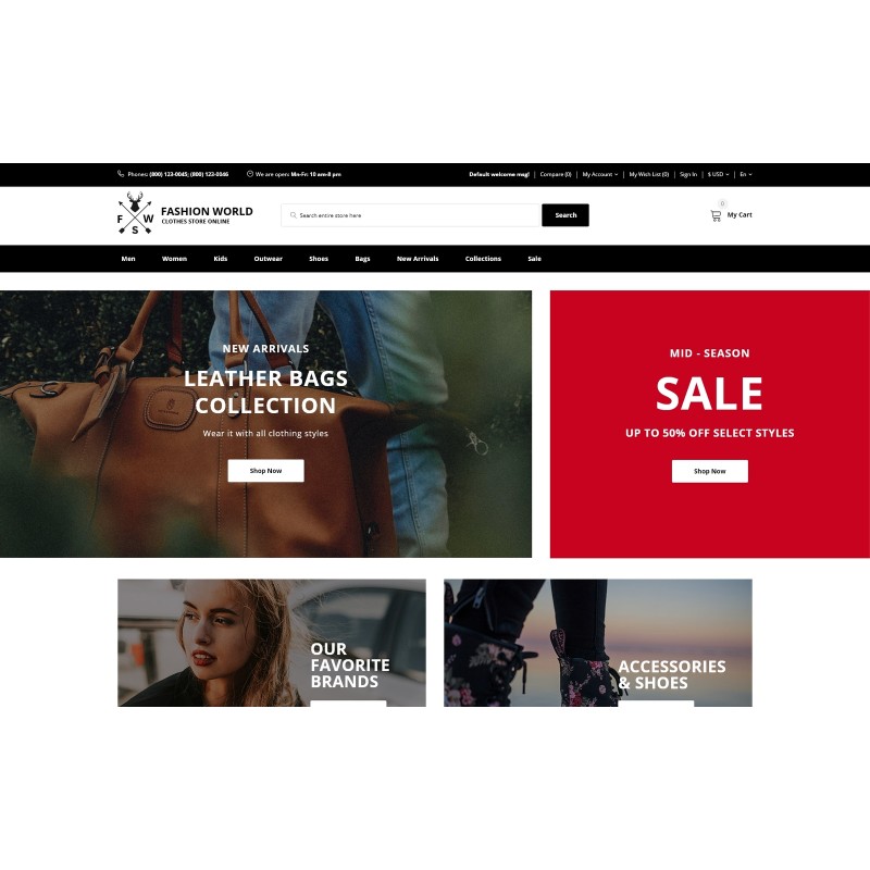 Fashion World Shop Template