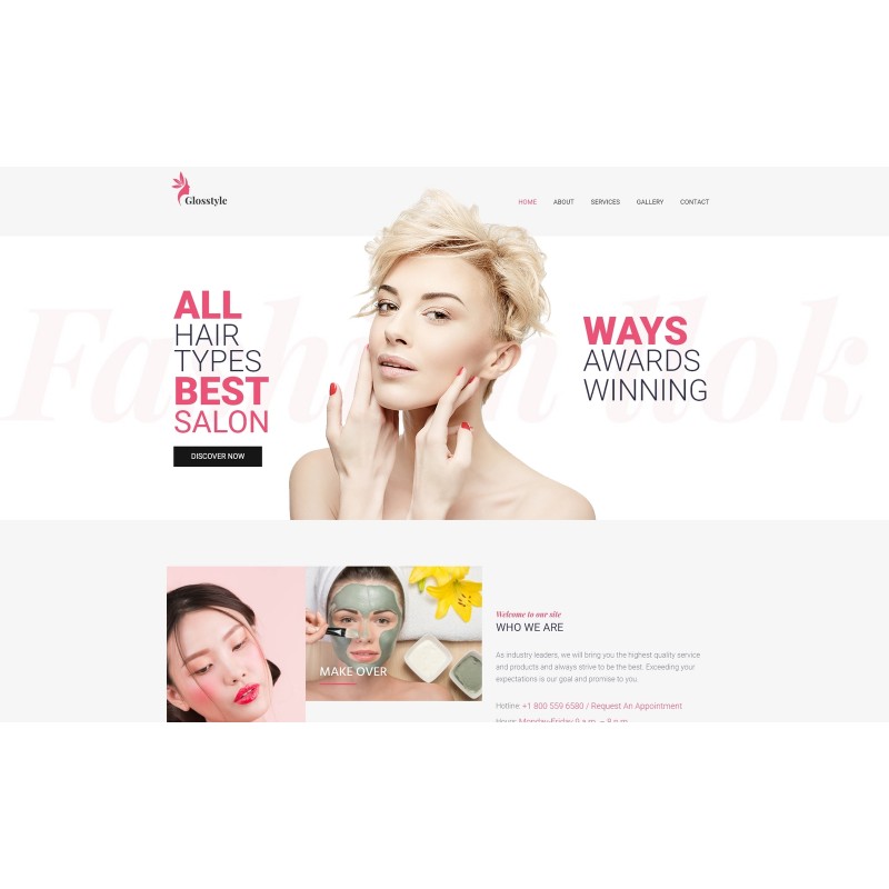 Glosstyle - Beauty Salon WordPress Elementor Theme