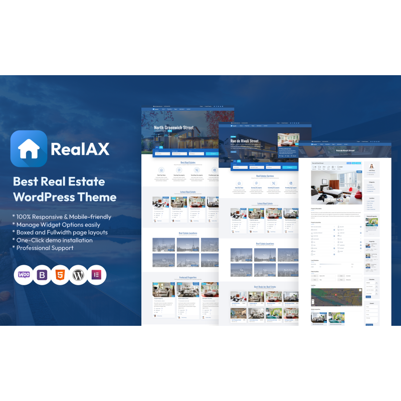 RealAX - Premium Real Estate WordPress Theme