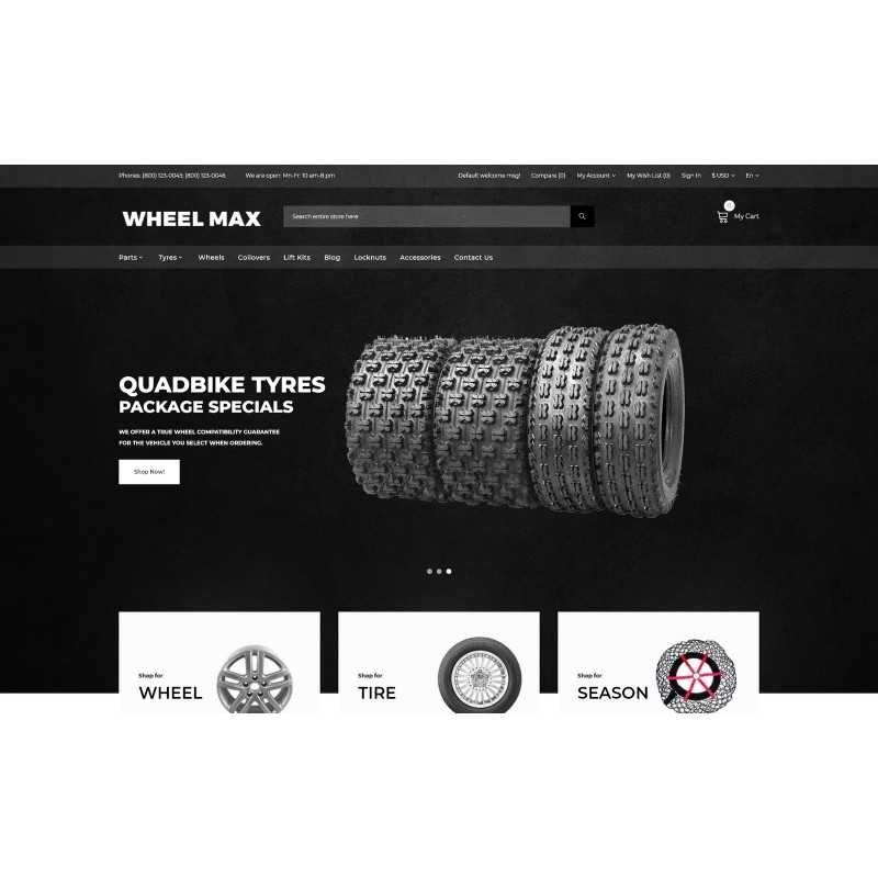 Wheel Max - Wheels & Tires Shop Shop Template