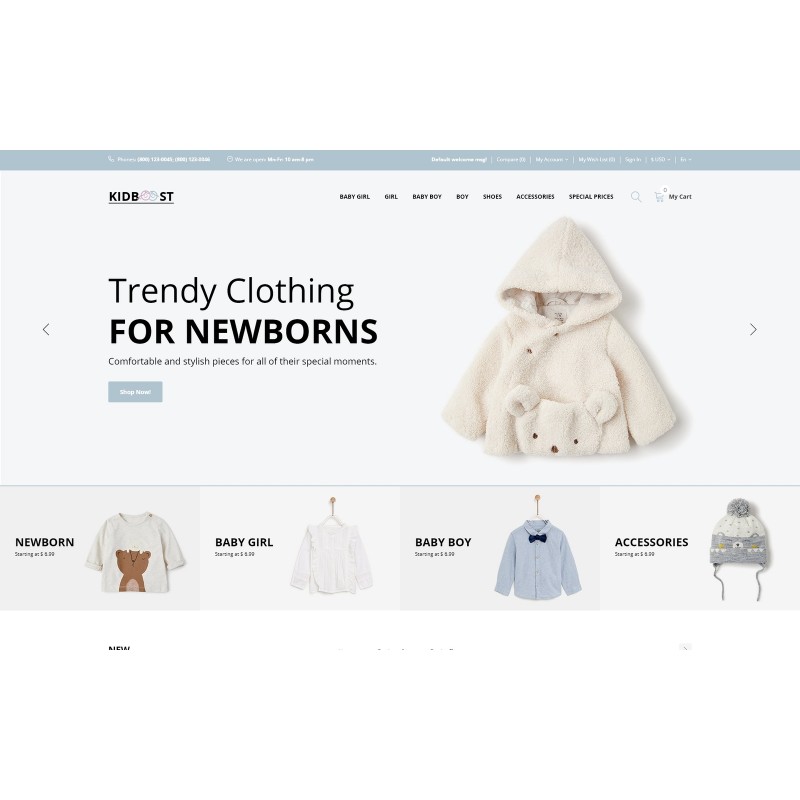 KidBoost - Kids Fashion Store Shop Template