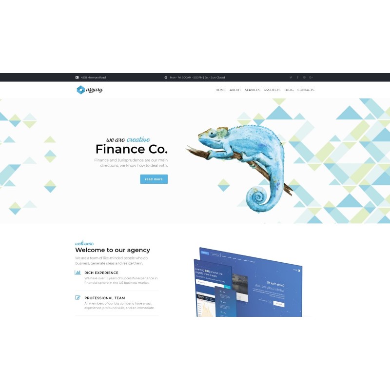 Azzury - Creative Business WordPress Elementor Theme