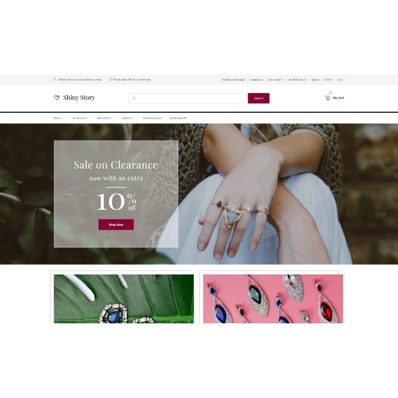 Shiny Story - Jewelry Shop Template