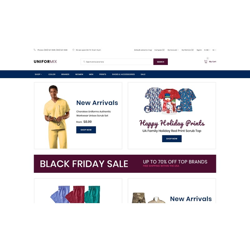 Uniformix - Uniform Shop Template