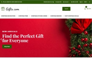 Gifts.com - Christmas Presents Shop Shop Template
