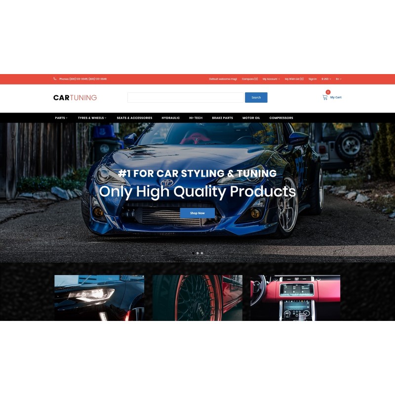 Car Tuning Modern Shop Template