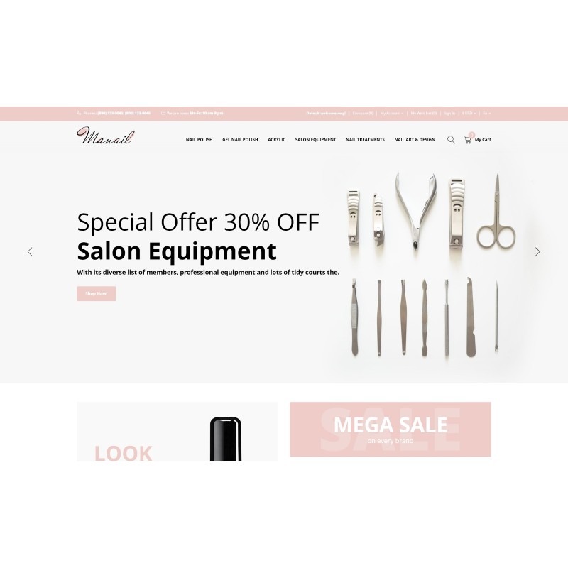 Manail - Fashion & Beauty Ready-to-use Shop Template