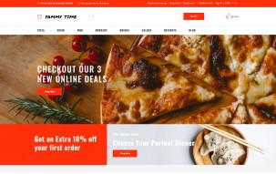 Yammy Time - Food Delivery Store Modern Shop Template