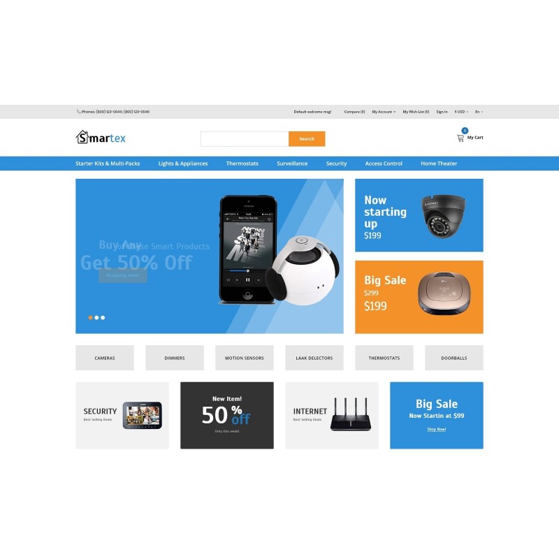 Smartex - Electronics & Gadgets Clean Shop Template