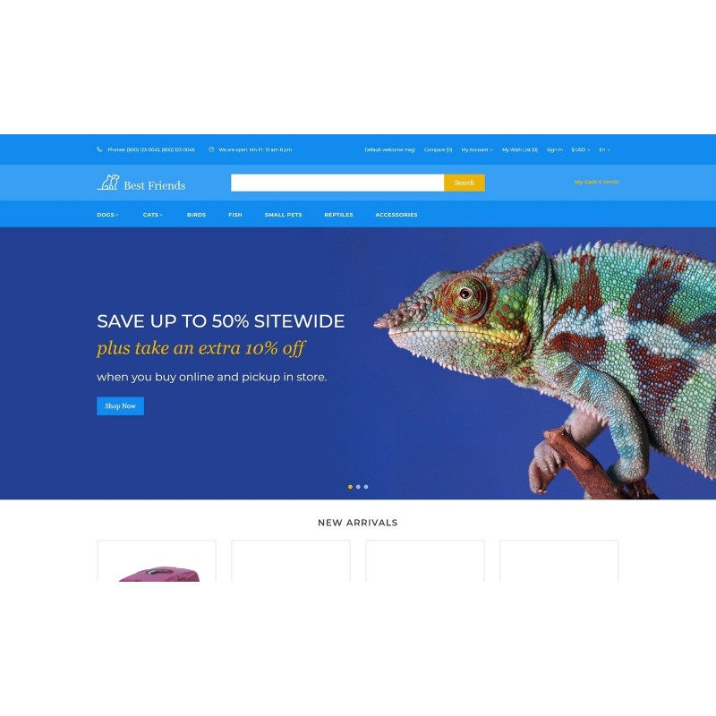 Best Friends - Animal Responsive Practical Shop Template