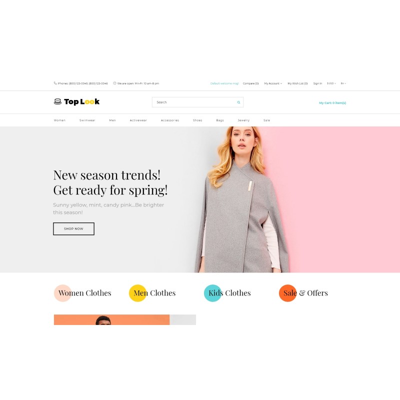 Top Look - Fashion & Beauty Creative Shop Template