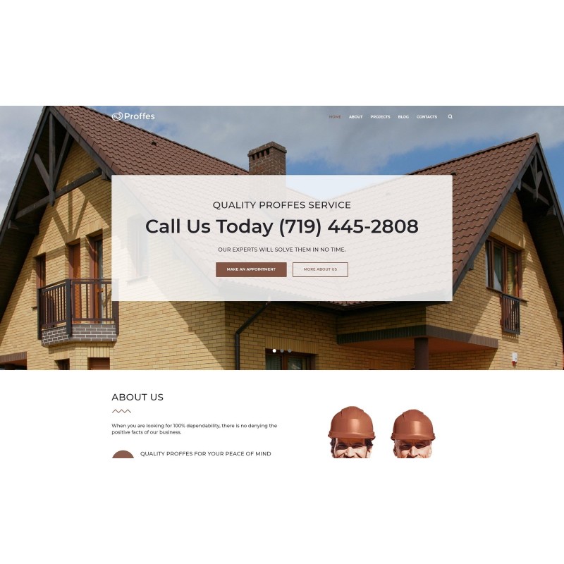 Proffes - Roof Services Multipurpose Classic WordPress Elementor Theme