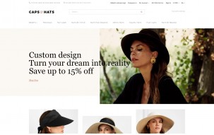 Caps & Hats - Stylish Clean Responsive Bootstrap Shop Template
