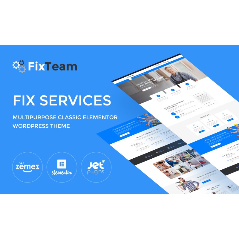 FixTeam - Fix Services Multipurpose Classic WordPress Elementor Theme