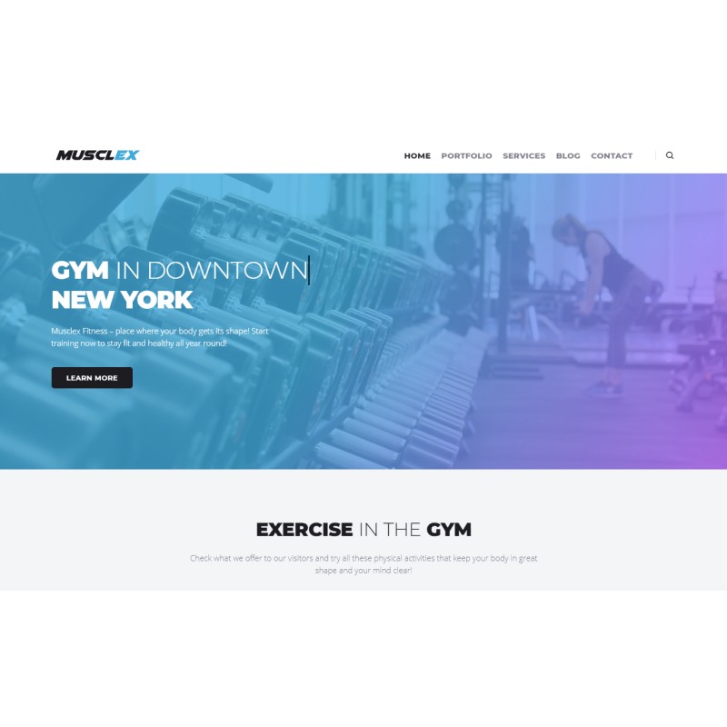 Musclex - Fitness Multipurpose Modern WordPress Elementor Theme