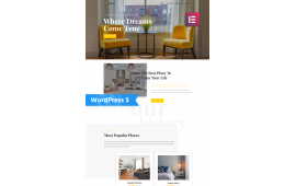 Dwellom - Hotel Clean WordPress Elementor Theme