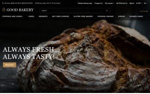Good Bakery - Baking Shop Modern Shop Template