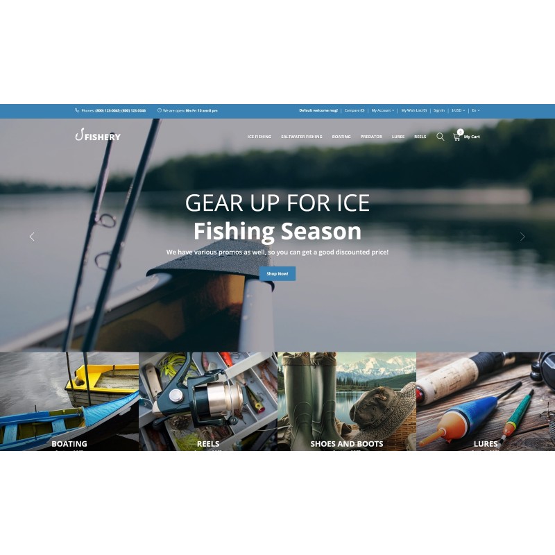 Fishery - Fishing Multilingual Practical Shop Template