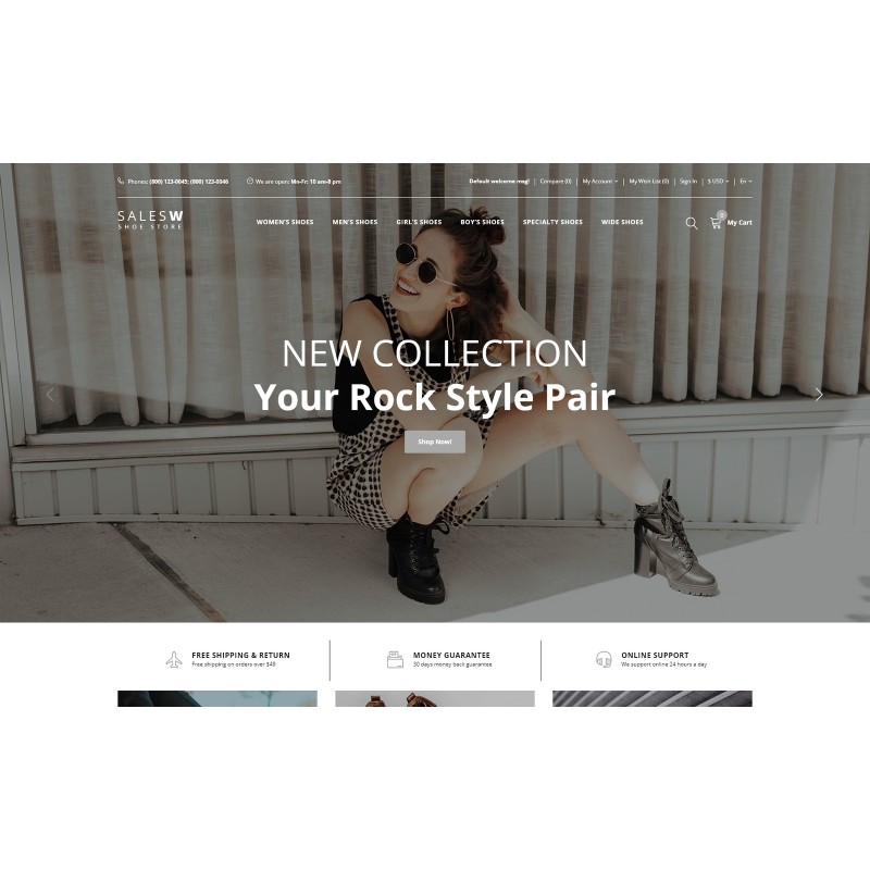 SalesW - Shoes Responsive Practival Shop Template