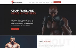 MartialPress - Martial Arts School and Club WordPress Theme