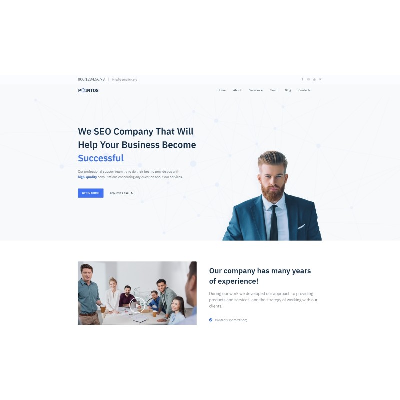 Pointos - SEO Consulting Multipurpose Modern WordPress Elementor Theme
