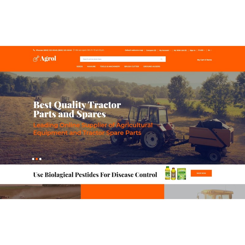 Agrol - Agricultural Creative Shop Template