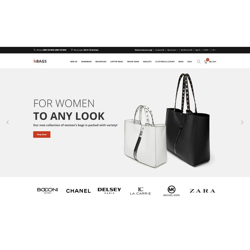 hBags - Handbag Multipage Clean Shop Template