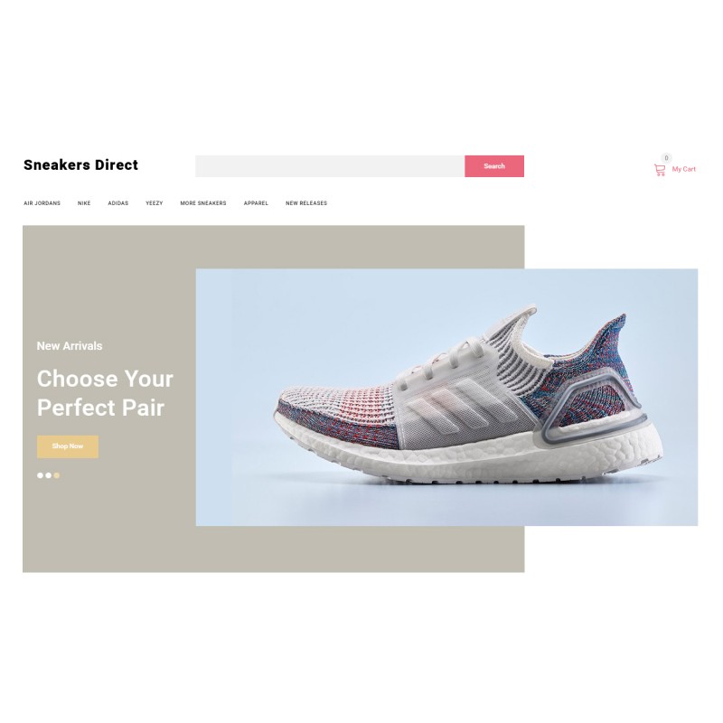 Sneakers Direct - Fashion Store Clean Shop Template