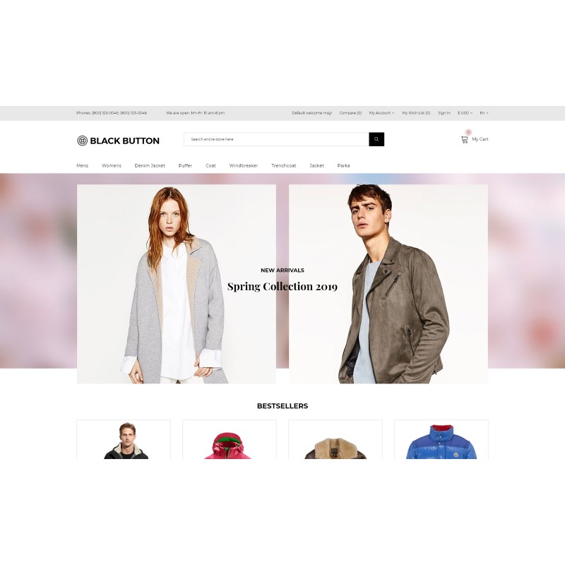 Black Button - Fashion Store Elegant Shop Template