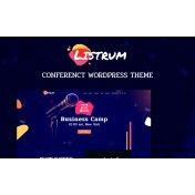 Listrum - Conference One Page Animated WordPress Elementor Theme