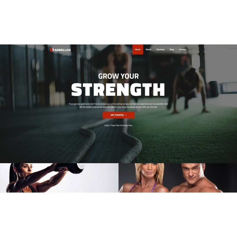 Barbellox - Gym Multipurpose Modern WordPress Elementor Theme