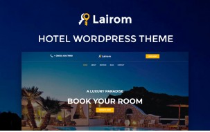 Lairom - Hotel Multipurpose Modern WordPress Elementor Theme