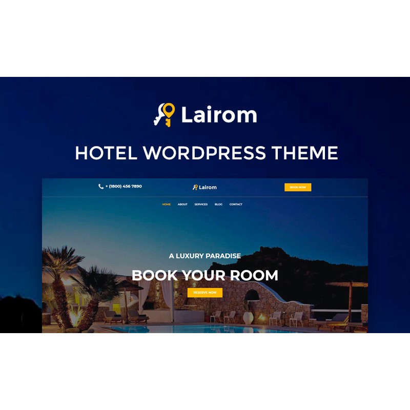 Lairom - Hotel Multipurpose Modern WordPress Elementor Theme