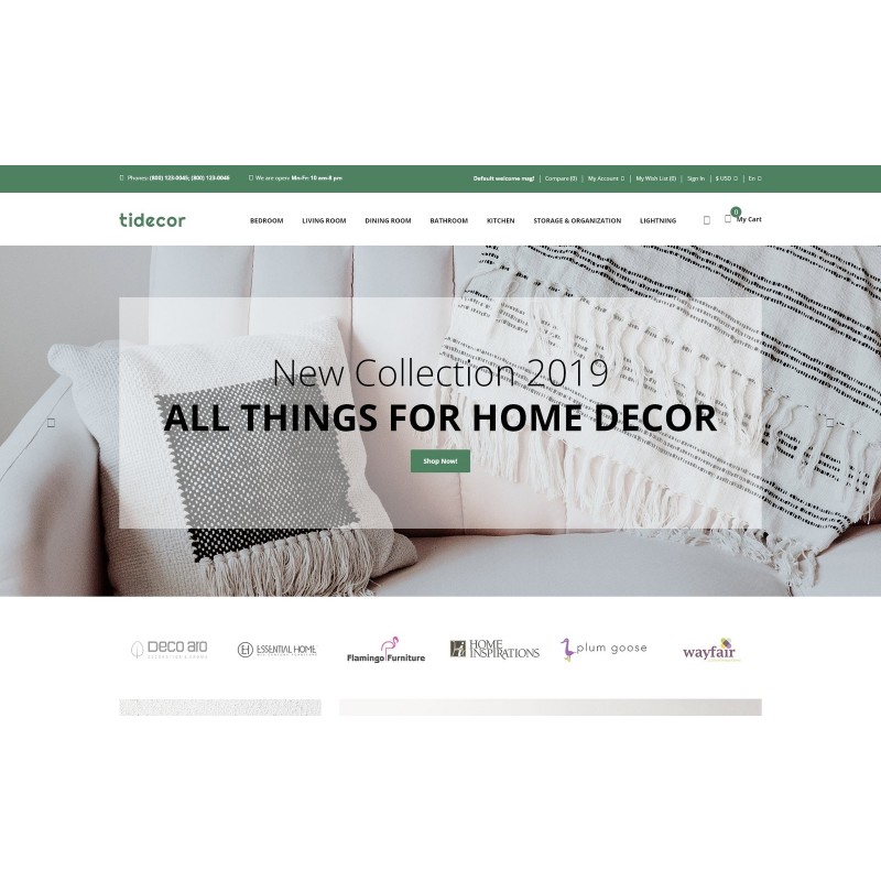 Tidecore - Home Decor Modern Shop Template