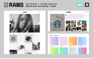 RAMS - Portfolio Artist Gallery WordPress Theme