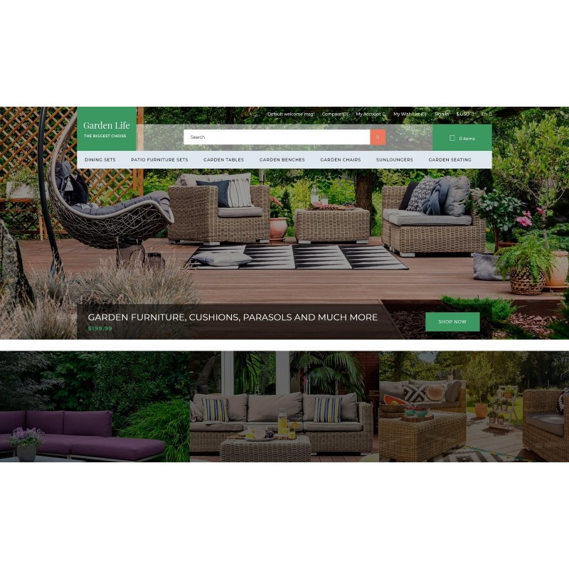 Garden Life - Garden Design eCommerce Modern Shop Template