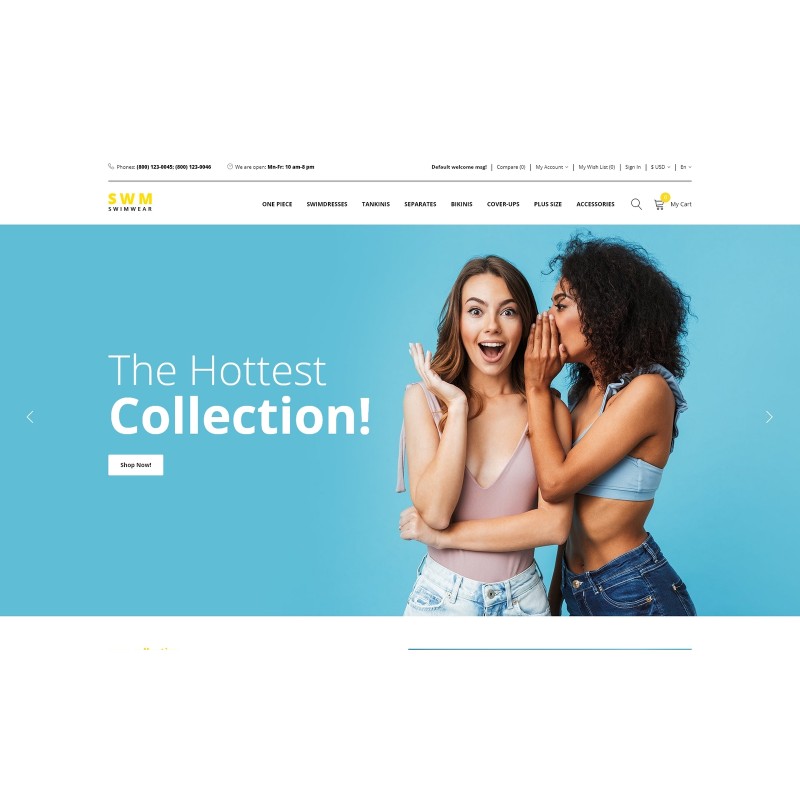 SWM - Swimming Multipage Clean Shop Template