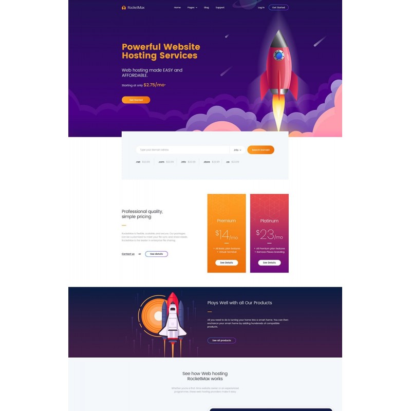 Turbolink Web Hosting and Internet Company WordPress Theme