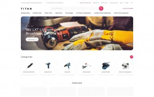 Titan - Tools Store Clean Shop Template