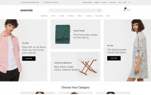 Shopper - Wholesale eCommerce Clean Shop Template