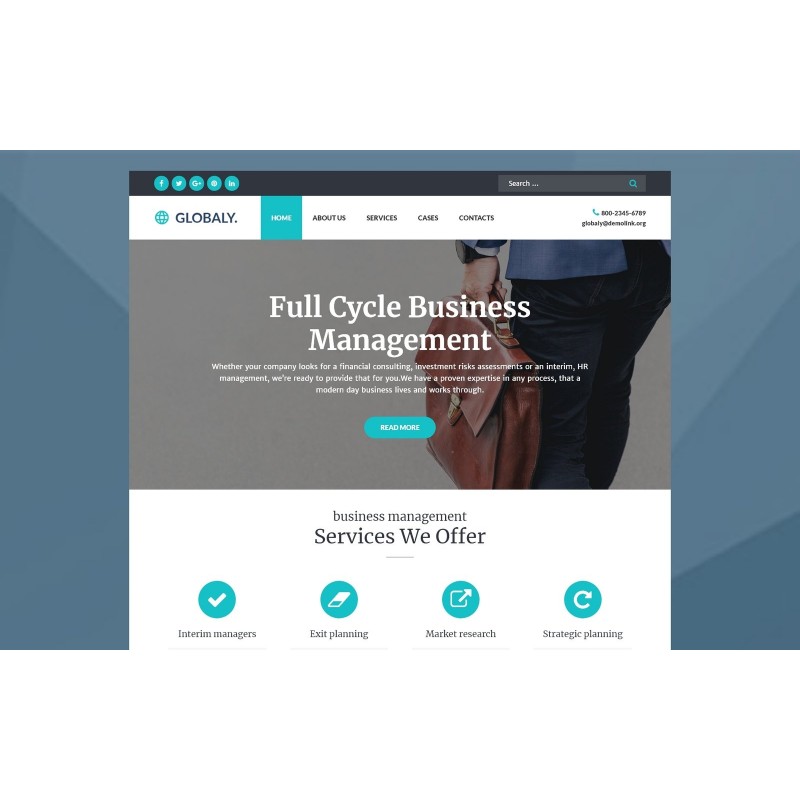 Globaly - Business Multipurpose Modern WordPress Elementor Theme