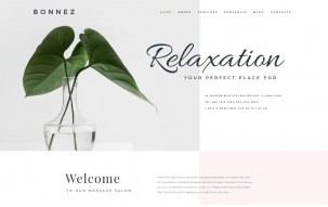Bonnez - Massage Salon Ready-to-Use Minimal WordPress Elementor Theme
