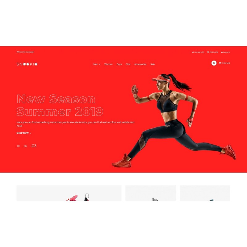 Snookio - Shoe Store eCommerce Clean Shop Template