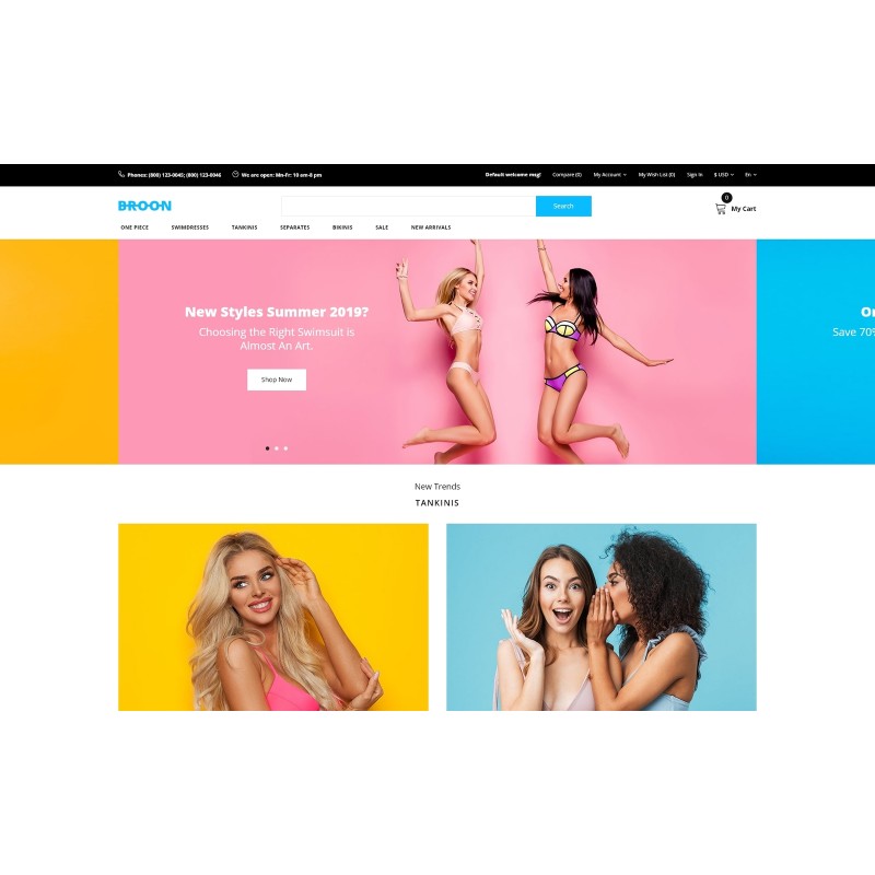 Broon - Swimwear Store Modern Shop Template