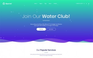 Aquareal - Bottled Water Delivery WordPress Theme