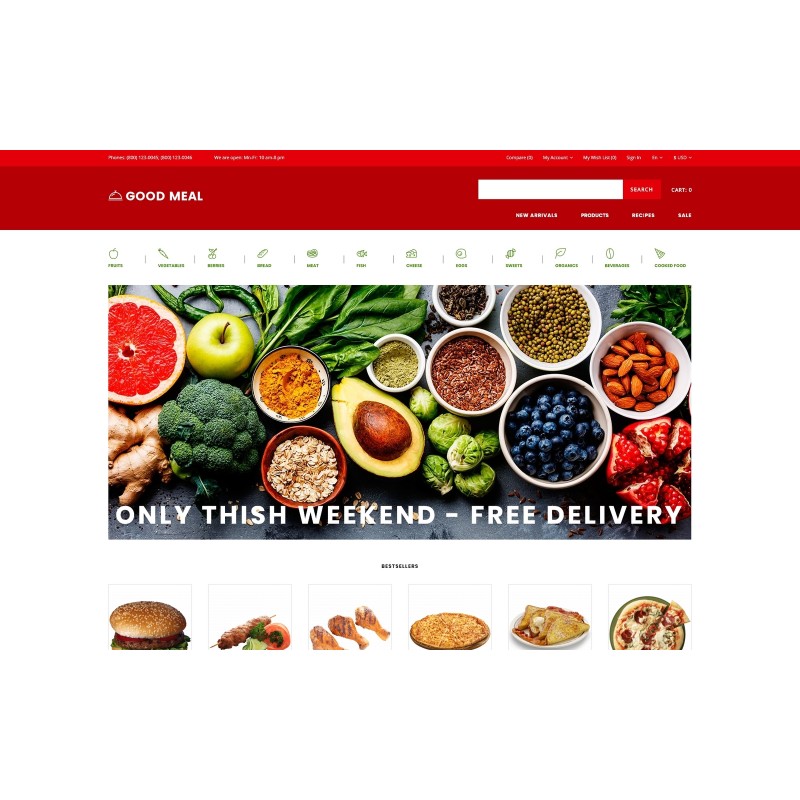 Good Meal - Food Store Multipage Creative Shop Template