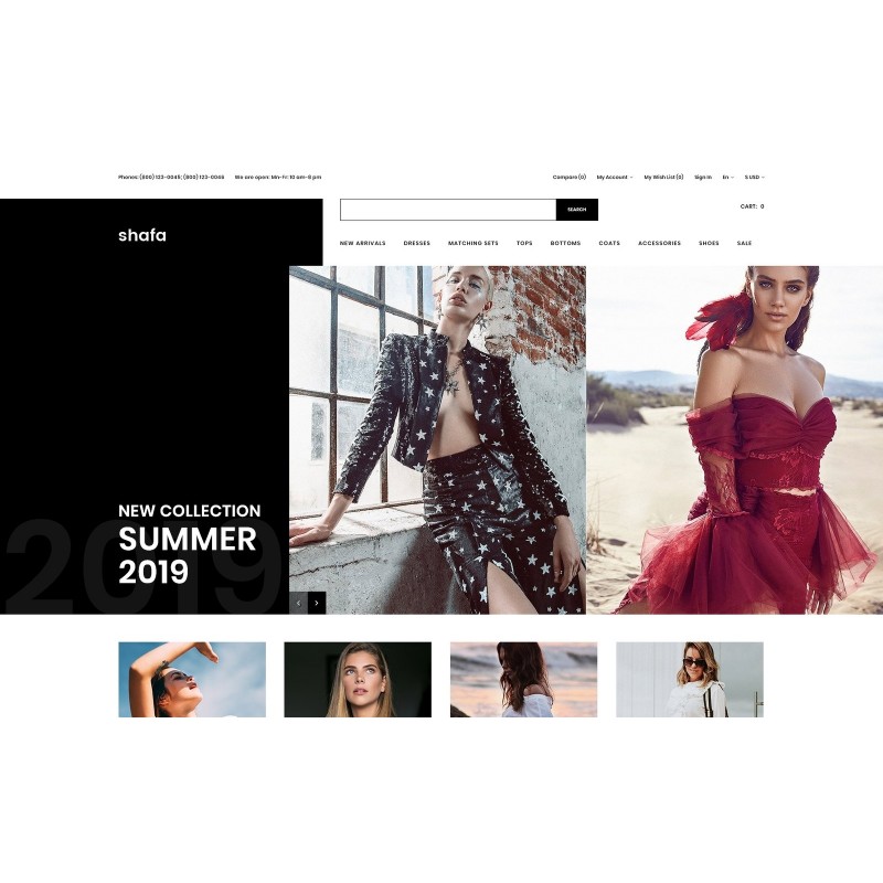 Shafa - Fashion Store Multipage Modern Shop Template