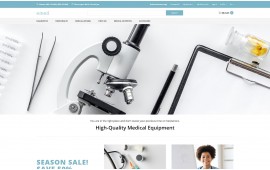 Emed - Medical Equipment Multipage Clean Shop Template